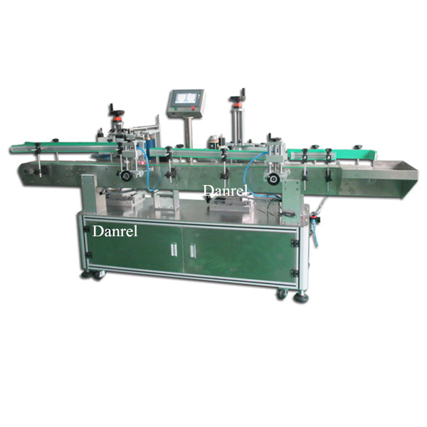 Precision positioning round bottles cans labeling machine automatic vertical type labeler equipment 