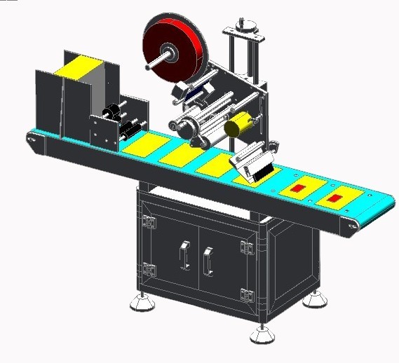 High Speed Full Automatic Upper Down Side Flate Surface Labaling Machine Card Paper Carton Box Stick
